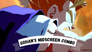 How To Do Adult Gohans New Optimal Midscreen Combos - Dbfz