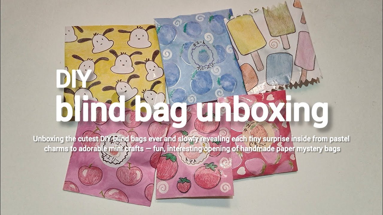 diy blind bag unboxing!🍓#fypシ #blindbox 