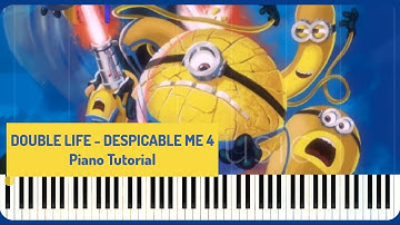 Double Life (Despicable Me 4 OST) | Easy Piano Tutorial #pianotutorial
