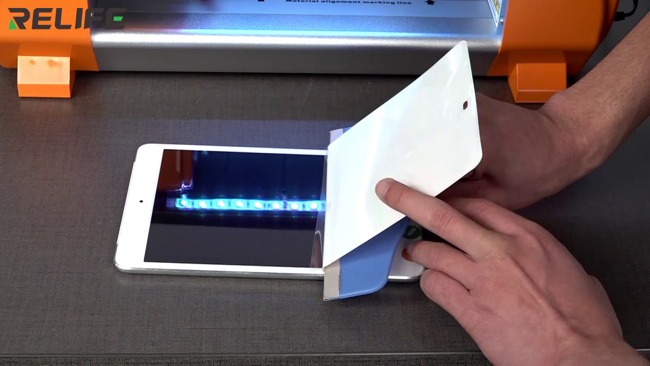 Hot item RELIFE 870C ipad film cutting and laminating operation