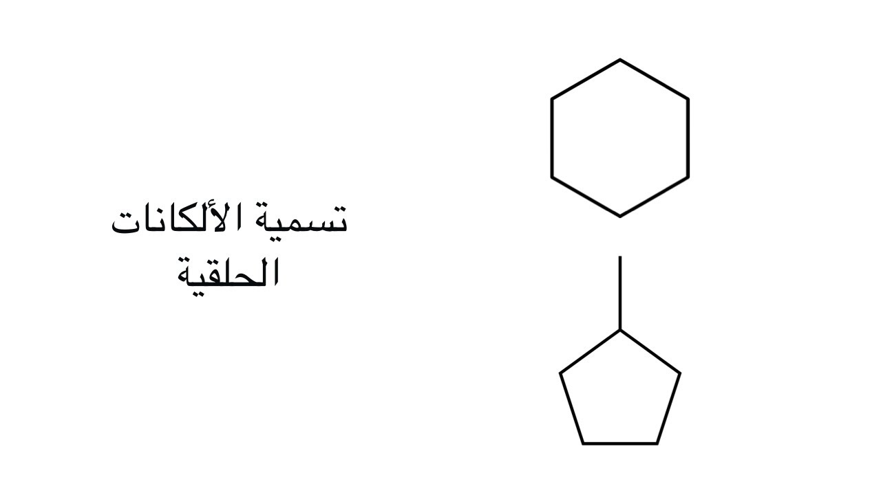 تسمية الألكانات الحلقية | Naming cycloalkane