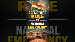 National Emergency vs president rule 🇮🇳 in 60 sec 🔥 # #shorts #uppsc #upsc #ssc #polity