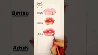 Paint Acrylic Lips Tutorial | How to Draw Lips for Beginners 🌈👄 #short #acrylic #lips
