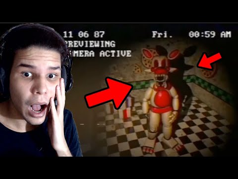 REAGINDO A FITA VHS PERDIDA DE FNAF DO MANGLE!
