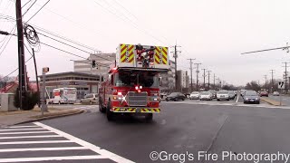 Montgomery County Tower 723 & Engine 723 Responding