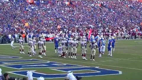 florida gators 2009 Aaron Hernandez td catch from tim Tebow vs fsu 11/28/09