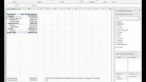06   Using GETPIVOTDATA Function using Pivot Table in Microsoft Excel