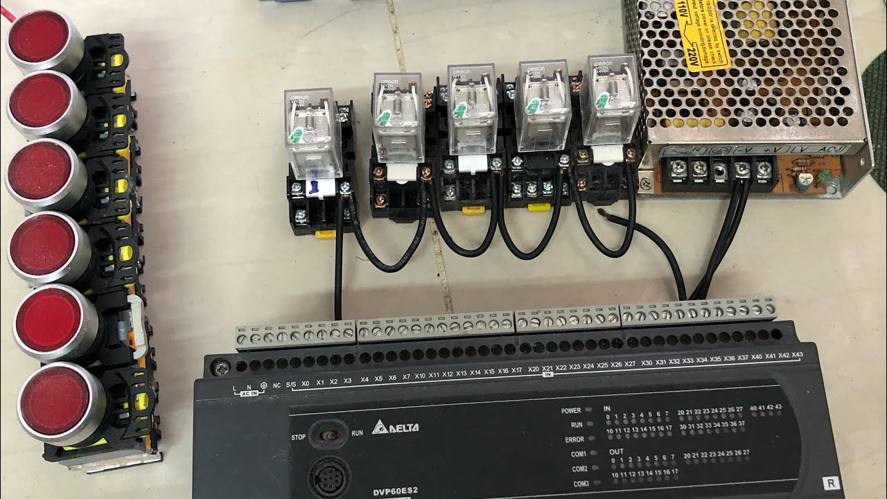 BỘ ĐẾM COUNTER TRONG PLC DELTA - YouTube
