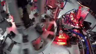 Automated Hinge Assembly & Test, Synchronous Dial Table - Addtronics Custom Automation