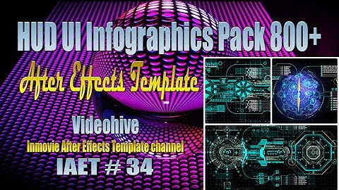 HUD UI Infographics Pack 800+ After Effects Template - Videohive - IAET 34