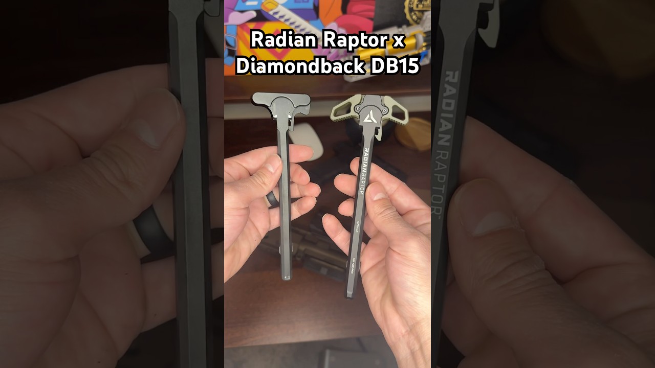 Upgrading Diamondback DB15 charging handle. Radian Raptor OD green. 