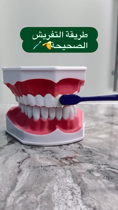طريقة تفريش الاسنان الصحيحة👌🏻🦷