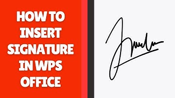 Een handtekening invoegen in WPS Office Write | 2 methoden
