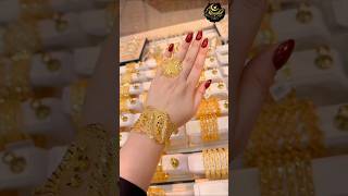 22K Gold Mesh Bracelet & Ring Set 2026 | Arabic Bridal Hand Cuff Gold Jewellery