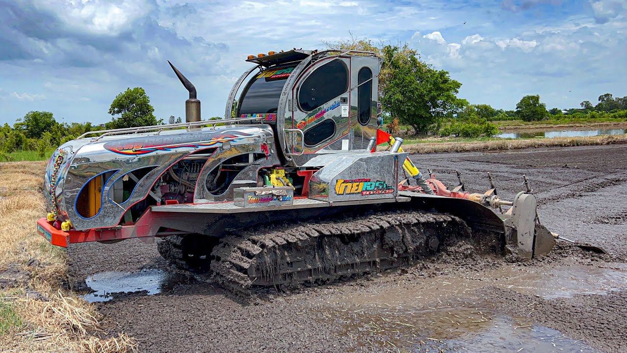 #ลูกตี 14 นิ้ว รถตีดินไทยเจริญการช่าง  คนขับฝีมือละเอียดจัด   เก็บไห้ทุกจุดเนียนๆ โชควิเชียร ลำลูกกา