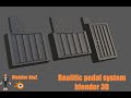 Blender 3D Model Clutch Brake Accelerator for Absolute Beginners, step by step to make it yourself.