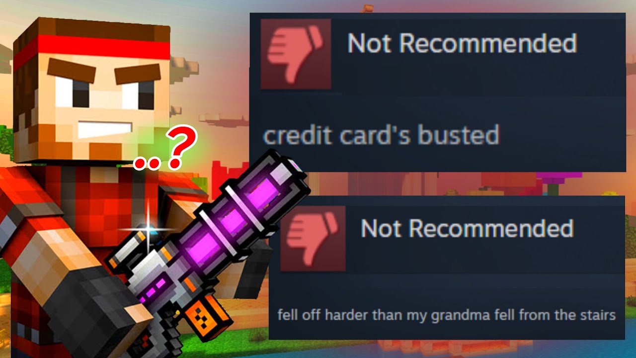 Pixel Gun 3D's FUNNIEST Steam Reviews