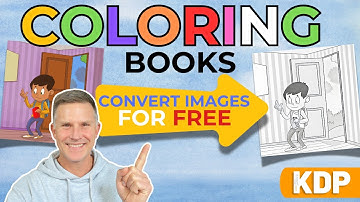 How to Convert Images to use in KDP Coloring Books For FREE