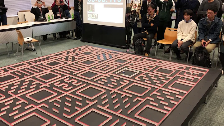 2017 Japan Halfsize micromouse Try after contest Fantom 2nd by Masui 松井 祐樹