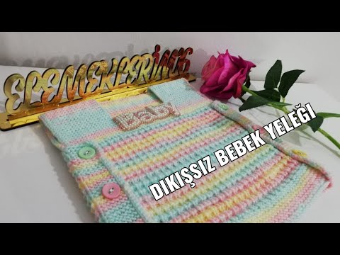 YENİ BEBEK YELEĞİ/  DİKİŞSİZ ŞİŞLE KOLAY BEBEK YELEKLERİ/YENİ DOĞAN BEBEK YELEĞİ CROCHET /Cardigan