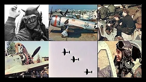 The 365th Fighter Group & their P-47 Thunderbolts in Restored Color (1945)