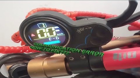 ERROR 06 & 07 ON M4  ELECTRIC SCOOTER (JX-168 & TF100).