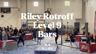 Level 9 Bar Routine - Florida State Championships 🇺🇸 Riley Rotroff 3/22/26