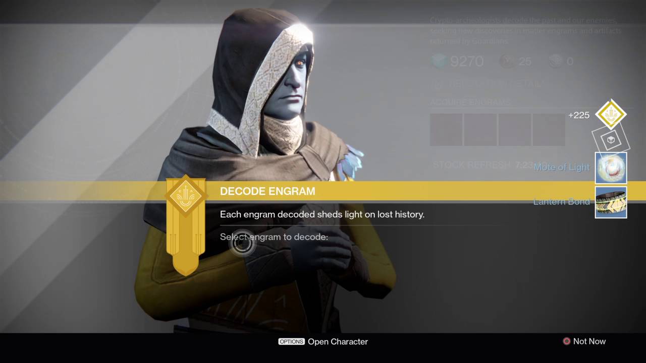 Destiny Rise of iron. Exotic helmet of Rare Engram
