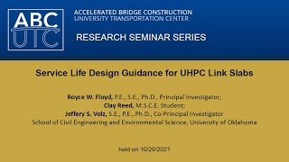 Service Life Design Guidance for UHPC Link Slabs