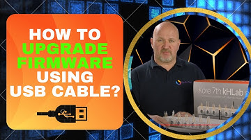 How to upgrade firmware using USB cable?
