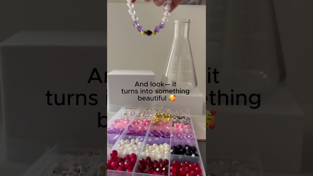 Lush District Heart & Harmony Bead Set | DIY Jewelry Making Kit | For Kids, Teens & Adults