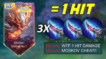 WTF DAMAGE! TRY THIS NEW MOSKOV 1 HIT BUILD 2025 (100% BROKEN) - MLBB