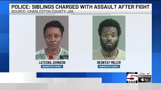 VIDEO: North Charleston Police charge brother, sister in alleged mutual assault