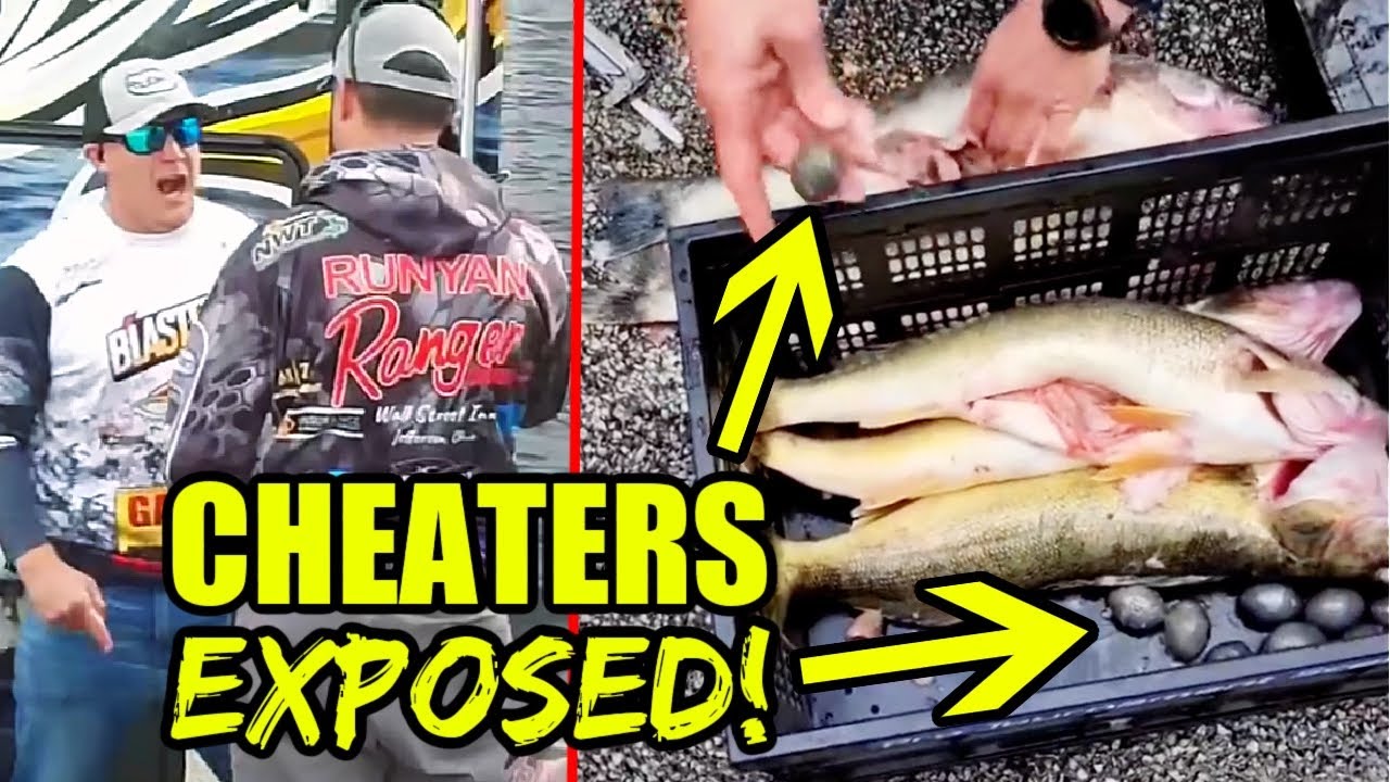 Fishing Tournament Cheaters CAUGHT Stuffing Weights into Fish