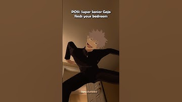 Super Senior Gojo always finds a way 😭😂 #jujutsukaisen #viralvideo #vrchat