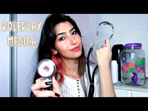 ASMR Roleplay Médica tratando do seu ferimento | Atenção pessoal, fala suave ♥