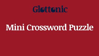 Mini Crossword Puzzle Challenge! 🧩⏱️ | Can You Solve It in 3 Minutes?