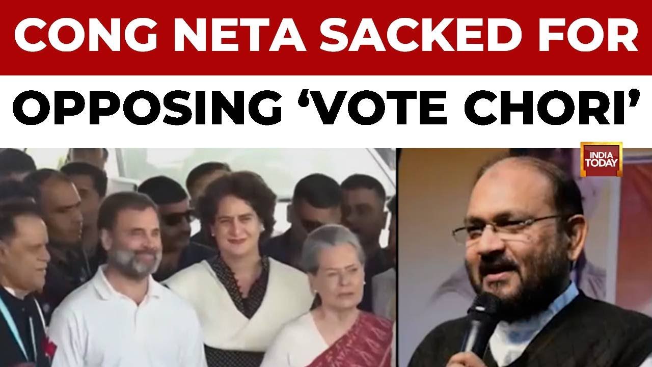 Congress Expels Odisha Leader Mohammed Moquim For Questioning 'Vote Chori' Narrative | India Today