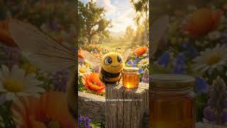 🐝 The Busy Bee's Sweet Honey Adventure! #kidssongs #shorts