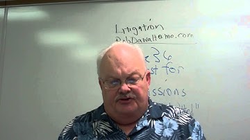 Dawalt lectures Litigation Rule 36 Request for Admissions