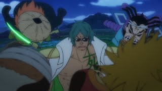 Shanks Feels Greenbulls Haki Ryokugyu Uses Logia Devil Fruit English Sub