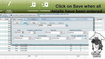 Veterinary Purchases & Medicine Treatments - Select Sheepware Tutorial