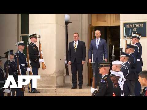 WATCH: Hegseth Welcomes German Defence Chief Pistorius at Pentagon | APT