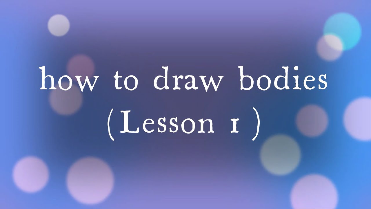 How to draw body YouTube