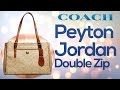 Coach Peyton Jordan Double Zip Carryall Review