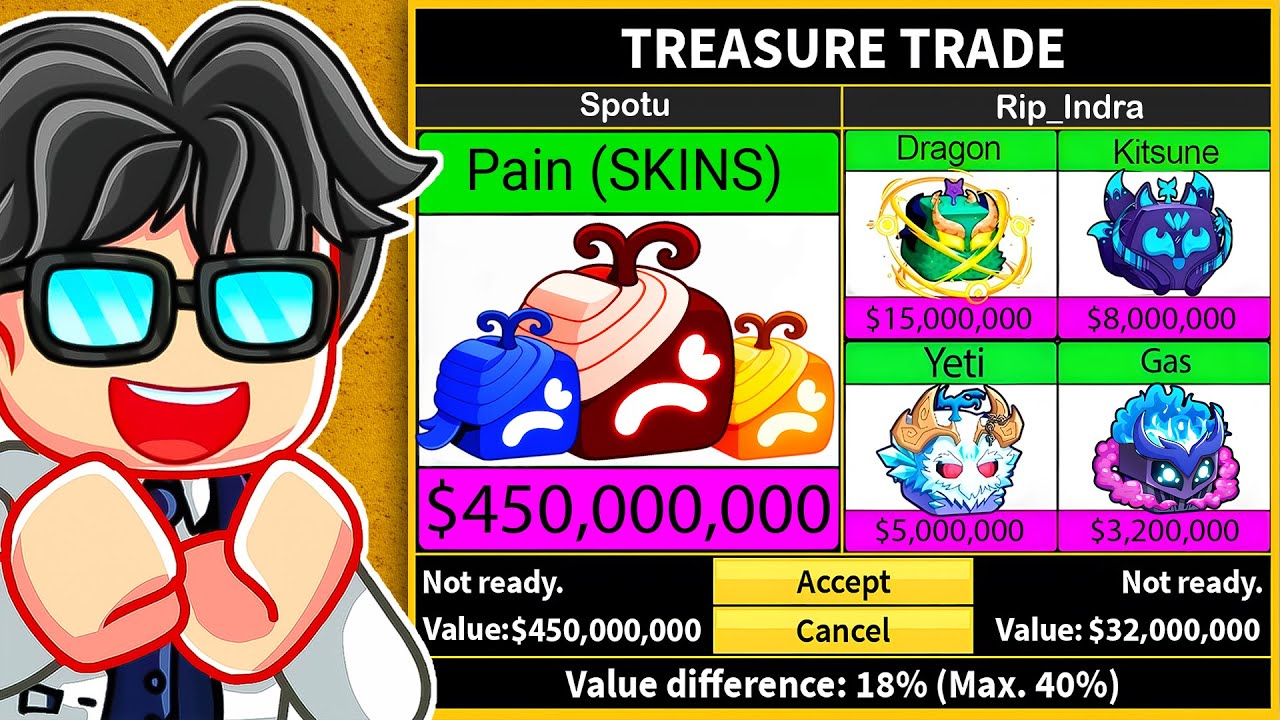 Trading New PAIN REWORK For 24 Hours In Blox Fruits Roblox!