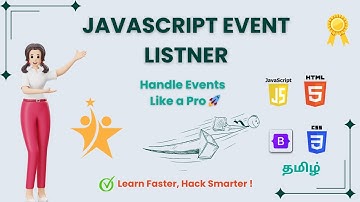🔥 JavaScript DOM – Master addEventListener() | Handle Events Like a Pro 🚀
