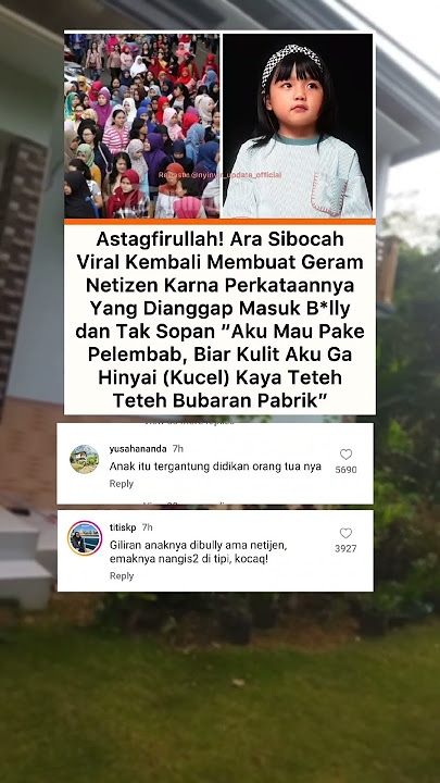 boc4h viral Ara bikin netizen geram #beritaterkini #ara