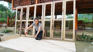 Woodworking Skills Make Wooden Door Frames, How To Make Wooden Doors | My Farm / Đào