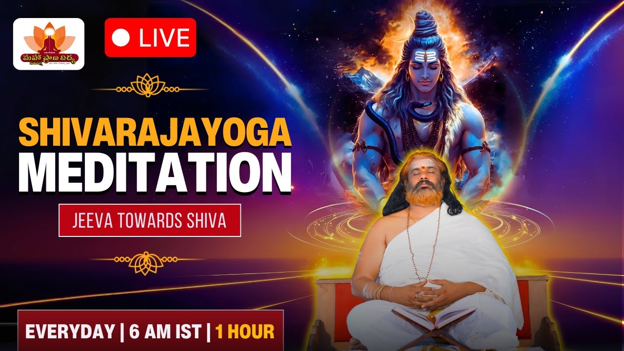 🔴LIVE: Shivaraja Yogi Om Nama Shivaya Meditation 2025 | Morning 6 AM IST